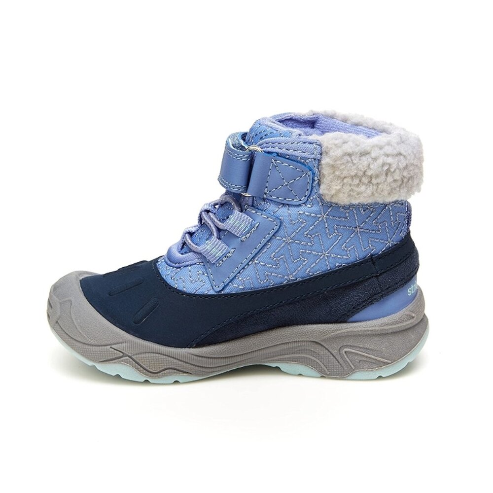 Stride Rite 360 Toddler Girl's Nebraska Snow Boot 5T Navy Blue Purple